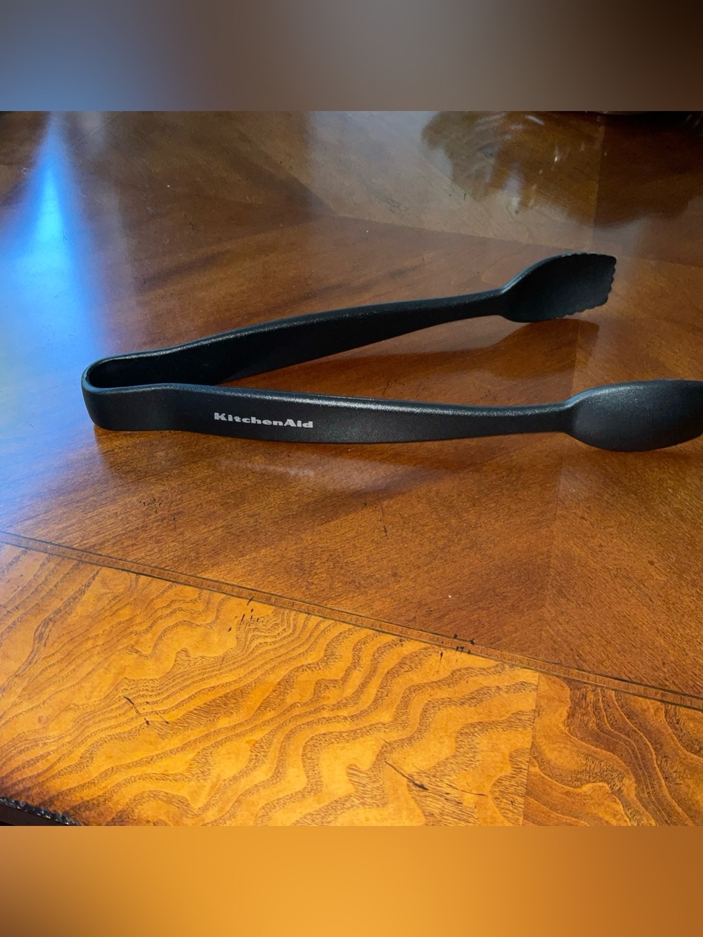 KitchenAid Cooking Salad ServingTongs Heat Resistant Black Nylon long handle
